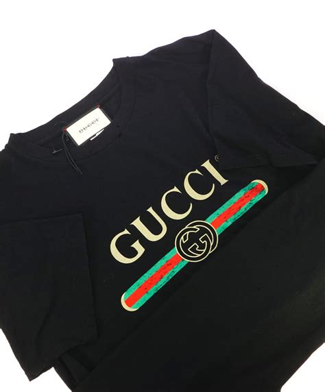 vintage gucci shirt tags|genuine gucci t shirts.